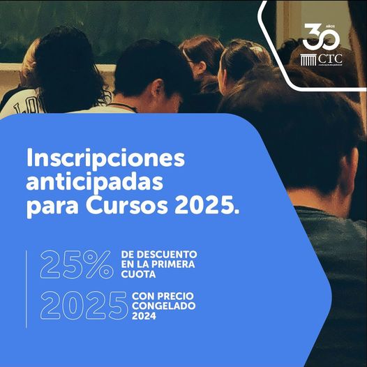 Inscripciones anticipadas CARRERAS Y CURSOS